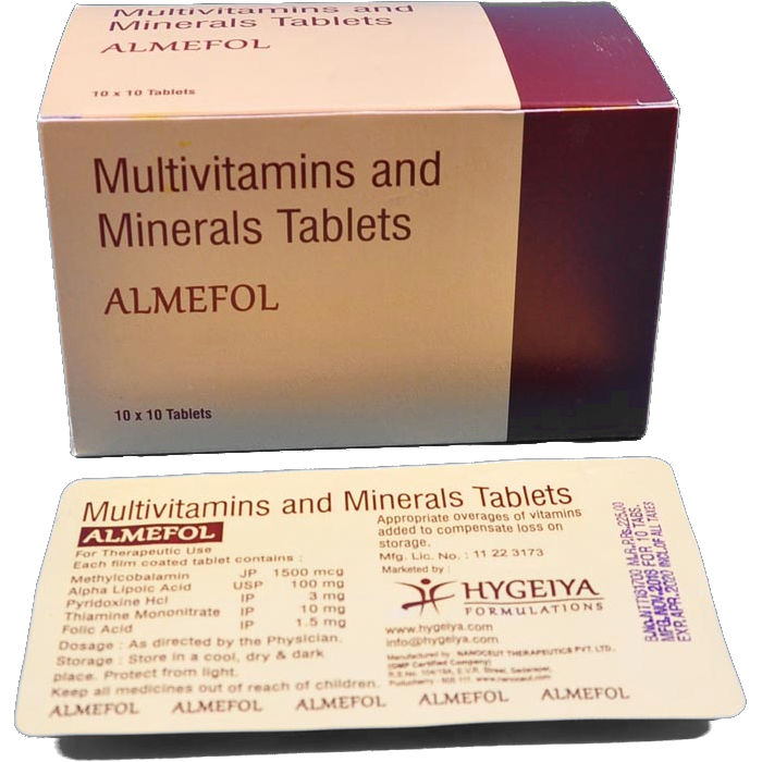 Alfemol: Multivitamins and Minerals Tablets