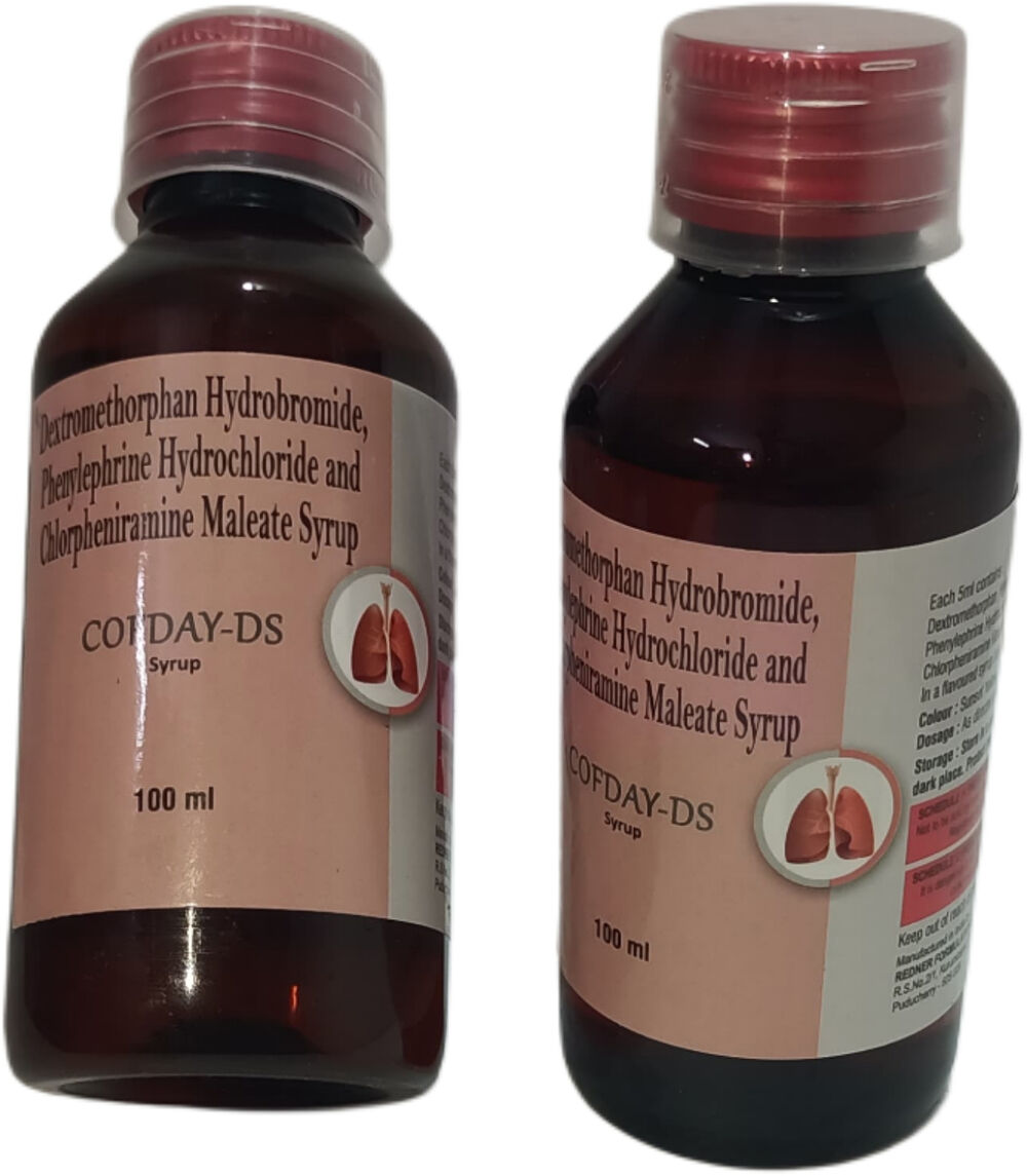 Cofday-DS: Dextromethorphan Hydrobromide, Phenylepherine Hcl, Chlorpheniramine Maleate Syrup
