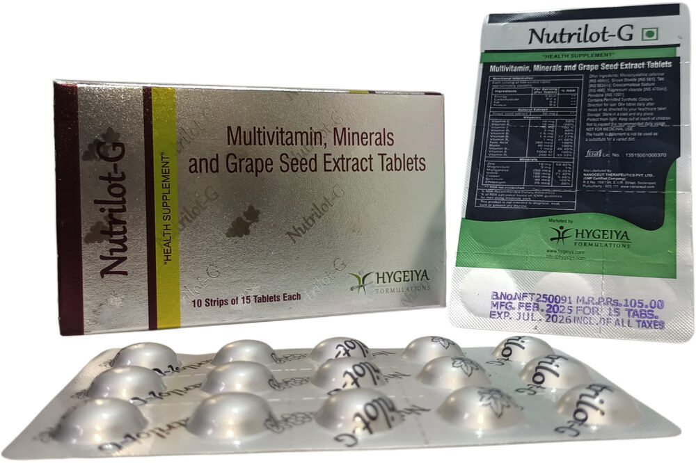 Nutrilot-G: Multivitamins, Minerals and Grape Seed Extract Tablets